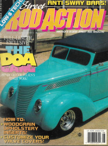 STREET ROD ACTION 1991 AUG - ANTI-SWAY BARS, THE DOA GANG, CUSTOM VALVE COVERS